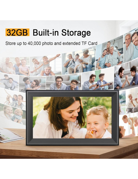 Marco de fotos digital LiviNGPAi 16" WiFi 32GB táctil