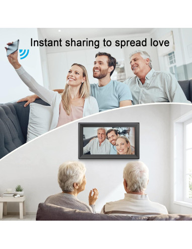 Marco de fotos digital LiviNGPAi 16" WiFi 32GB táctil