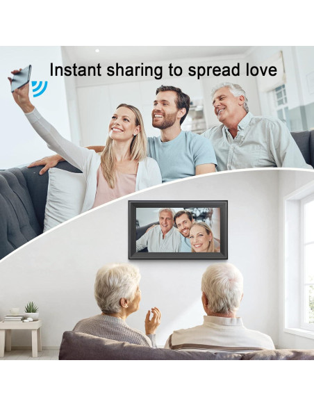 Marco de fotos digital LiviNGPAi 16" WiFi 32GB táctil