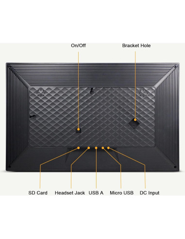 Marco de fotos digital LiviNGPAi 16" WiFi 32GB táctil