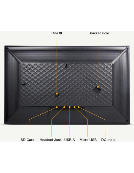 Marco de fotos digital LiviNGPAi 16" WiFi 32GB táctil