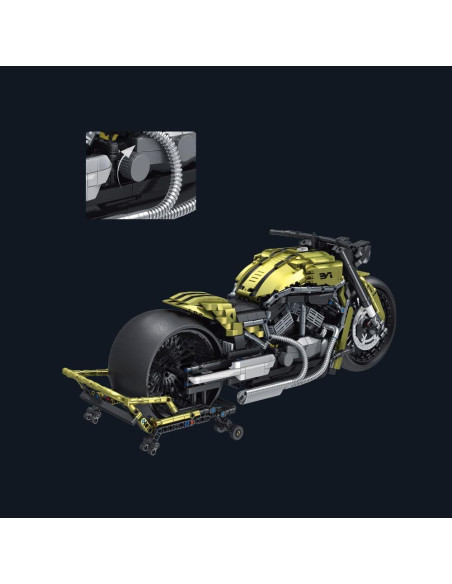 Set de Bloques de Construcción MISINI 672110 Motocicleta 2427 Piezas