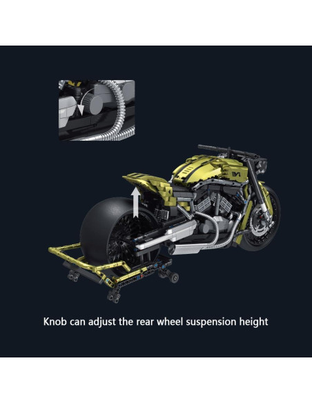 Set de Bloques de Construcción MISINI 672110 Motocicleta 2427 Piezas