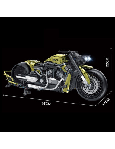 Set de Bloques de Construcción MISINI 672110 Motocicleta 2427 Piezas