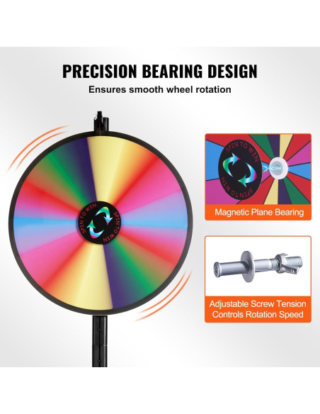 Rueda de Premios VEVOR 60 cm 14 Ranuras Personalizable