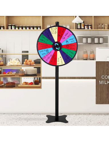 Rueda de Premios VEVOR 60 cm 14 Ranuras Personalizable