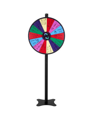 Rueda de Premios VEVOR 60 cm 14 Ranuras Personalizable