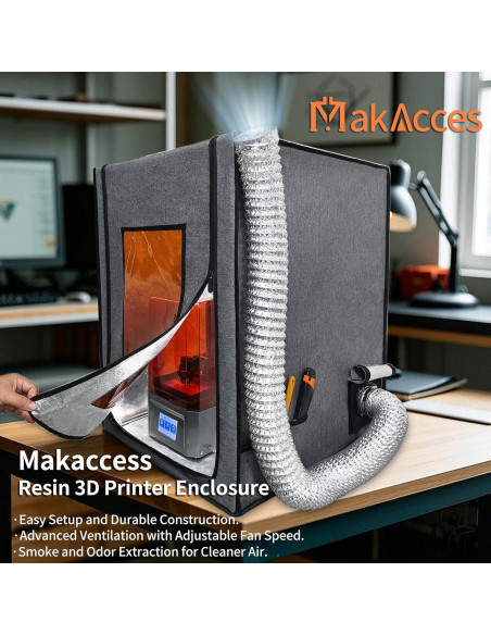 Cubierta Impresora 3D Makacces FRP750 con Ventilación