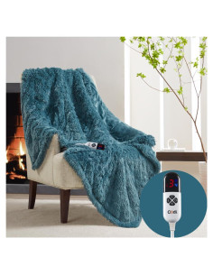 Manta Eléctrica Codi 127x152 cm Teal 6 Niveles Calor