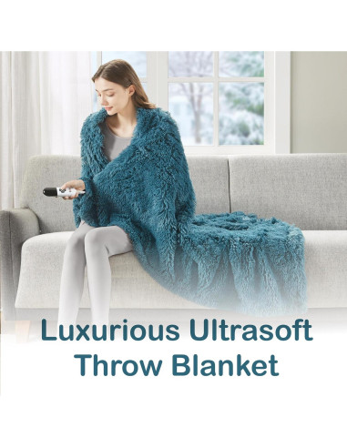 Manta Eléctrica Codi 127x152 cm Teal 6 Niveles Calor