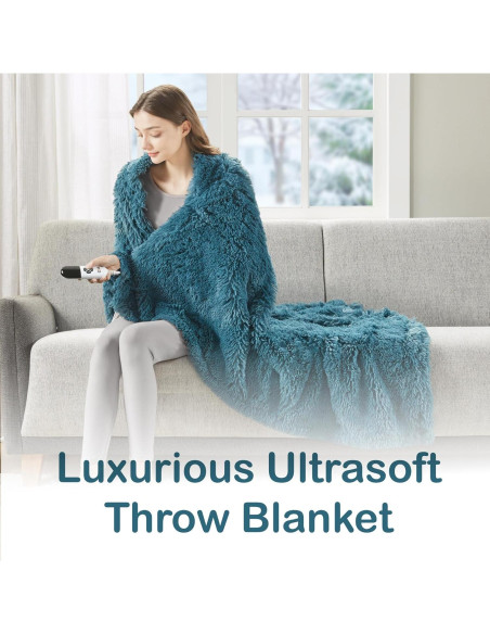 Manta Eléctrica Codi 127x152 cm Teal 6 Niveles Calor