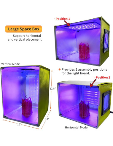 Caja de Curado UV Makacces 3D con Temporizador y Luz Ajustable