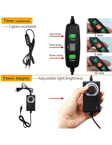 Caja de Curado UV Makacces 3D con Temporizador y Luz Ajustable