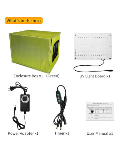 Caja de Curado UV Makacces 3D con Temporizador y Luz Ajustable