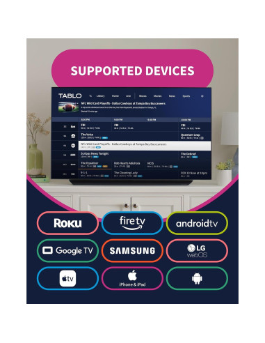 DVR Tablo 4ta Gen + Antena TV 35 km + 50+ Horas Grabación