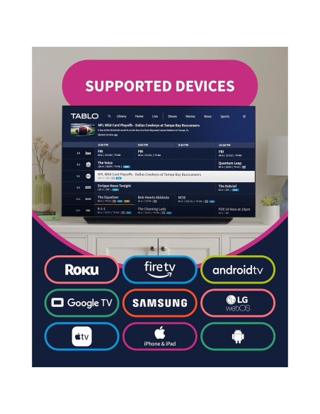 DVR Tablo 4ta Gen + Antena TV 35 km + 50+ Horas Grabación