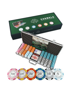 Juego de Póker PJ Games 500 Fichas Arcilla y Cartas