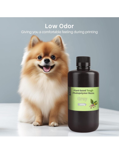 Resina 3D ELEGOO Verde Claro 2000g Baja Fragilidad