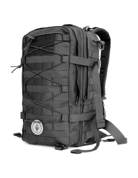 Mochila Táctica Impermeable 45L Negra con Sistema MOLLE