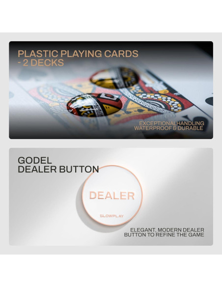 Fichas de Póker SLOWPLAY Godel 300 PCS 14g con Estuche