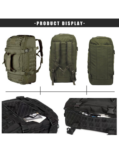 Bolsa de viaje duffle Miramrax 25L Verde resistente al agua