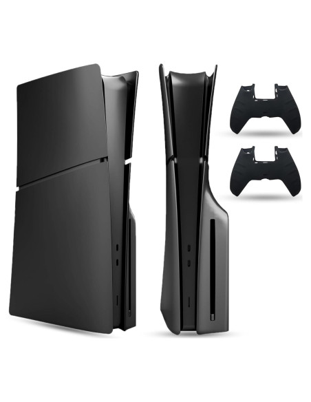 Cubierta PEYANZ para PS5 Slim Negra - Resistente a Rayones