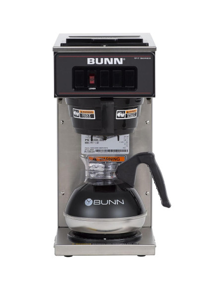 Cafetera de Goteo BUNN VP17-1 Acero Inoxidable 14.4L/h