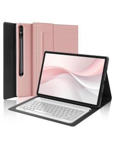 Funda Teclado Galaxy Tab S10/S9/S8 Ultra 14.6" Rosa Oro