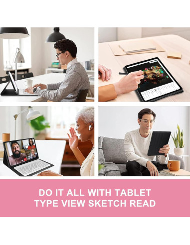 Funda Teclado Galaxy Tab S10/S9/S8 Ultra 14.6" Rosa Oro