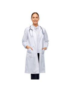 Bata de Laboratorio Unisex Magnus Care Blanca 104 cm