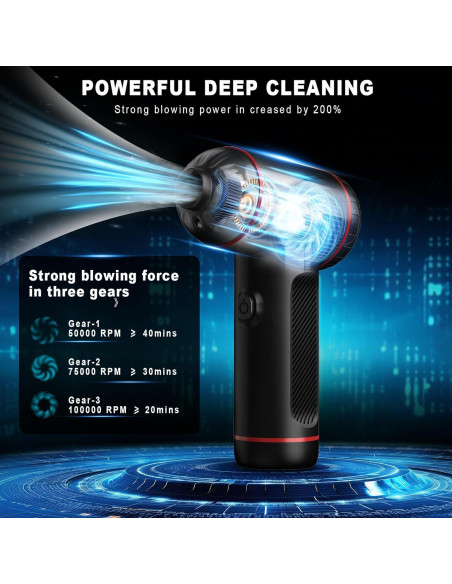 Soplador de Aire Comprimido FRESMOL VC019 100000 RPM Recargable