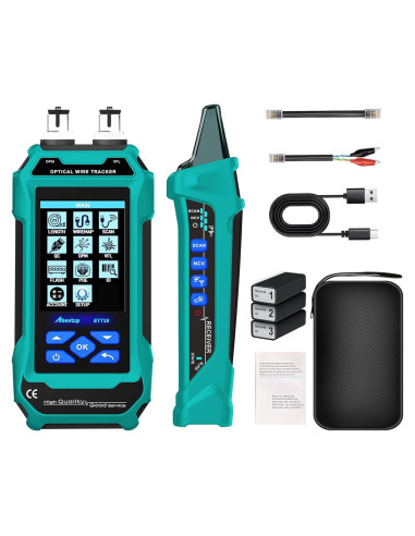 Probador de Cable de Red Abestop ET728 con Funciones Múltiples