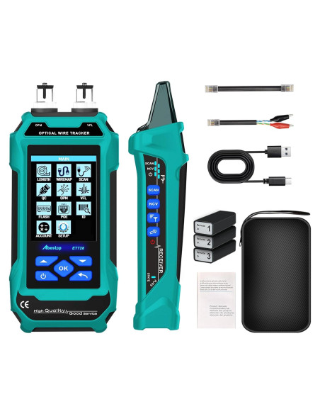 Probador de Cable de Red Abestop ET728 con Funciones Múltiples