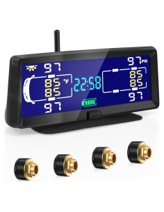 Sistema Monitoreo Neumáticos Hieha TPMS Solar 7.84"