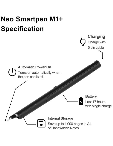 Bolígrafo Digital Neo M1+ | Sincroniza Escritura a Mano