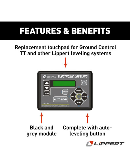 Panel Táctil de Nivelación Lippert 421484 para RV