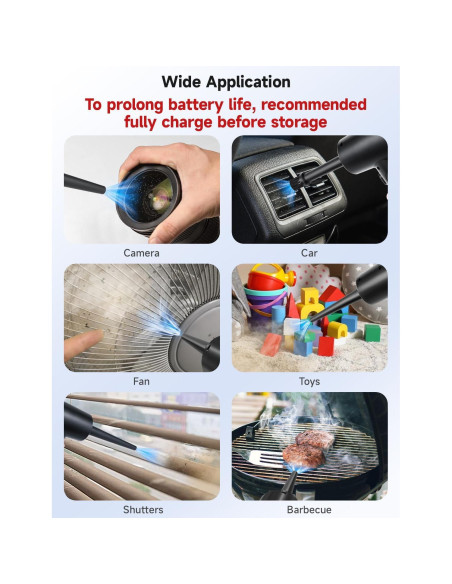 Soplador de Aire Comprimido Fulljion 3 Velocidades 51000RPM