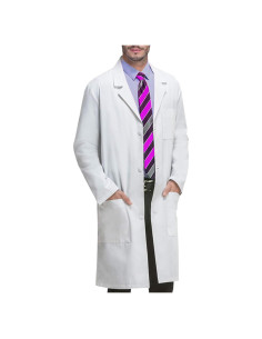 Bata Profesional VOGRYE Unisex Blanca Manga Larga