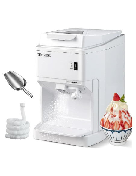 Trituradora de Hielo Vtsmax 350W Ajustable 440kg/h para Fiestas