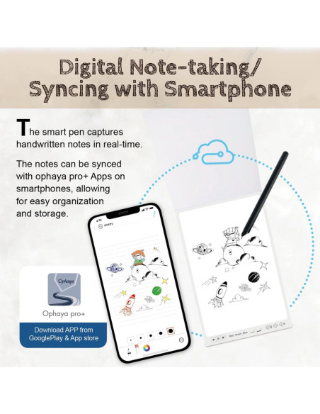 Bolígrafo Inteligente Ophaya + Bloc de Notas Mini 32p