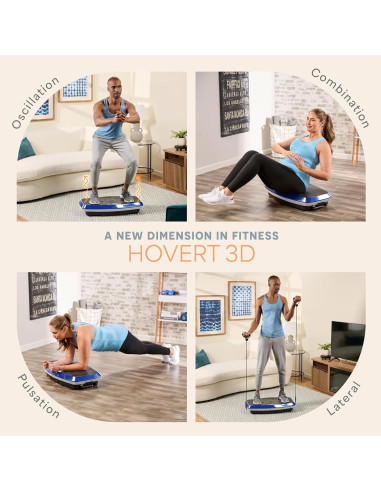 Plataforma de Vibración LifePro LP-HVT-BLU 3D - 99 Niveles
