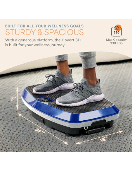 Plataforma de Vibración LifePro LP-HVT-BLU 3D - 99 Niveles