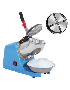 Trituradora de Hielo Eléctrica 300W Acero Inoxidable 100kg/h