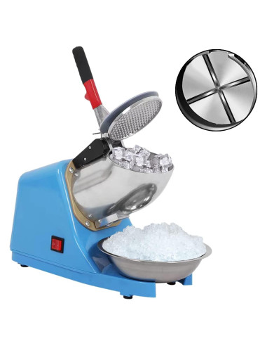 Trituradora de Hielo Eléctrica 300W Acero Inoxidable 100kg/h