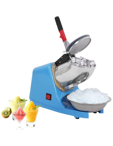 Trituradora de Hielo Eléctrica 300W Acero Inoxidable 100kg/h