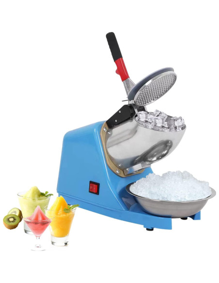 Trituradora de Hielo Eléctrica 300W Acero Inoxidable 100kg/h