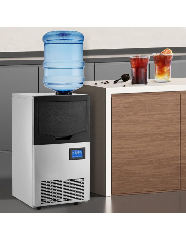 Máquina de Hielo Comercial PioneerWorks 63.5kg/día 22kg Capacidad