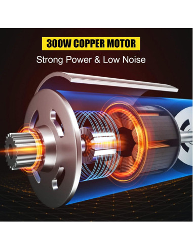 Trituradora de Hielo Eléctrica 300W Acero Inoxidable 100kg/h