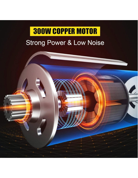 Trituradora de Hielo Eléctrica 300W Acero Inoxidable 100kg/h