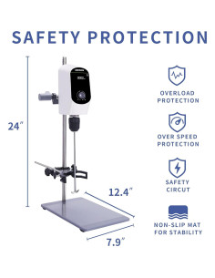 Mezclador de Varilla Eléctrico LACHOI 20L LCD 100-2000RPM 2